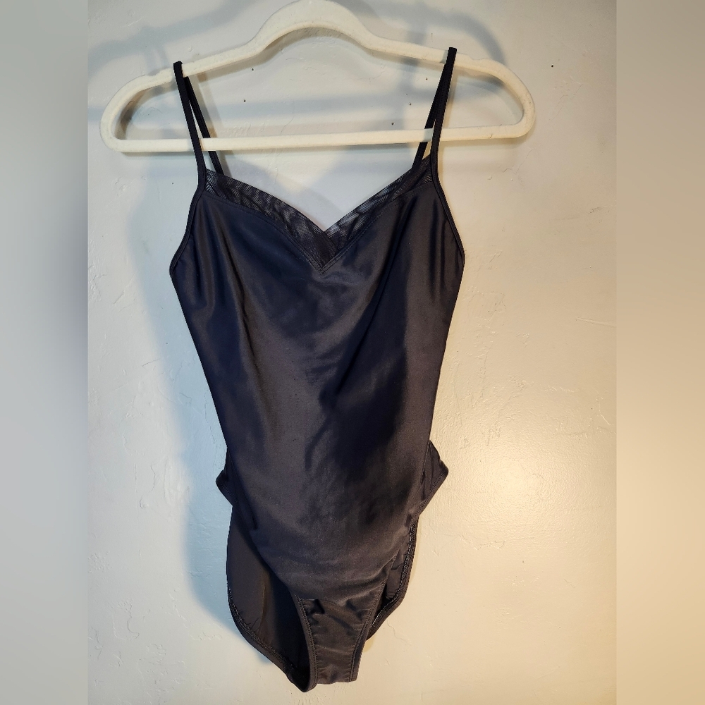 Anne Cole Classic Black Sweetheart Neckline Sz 10